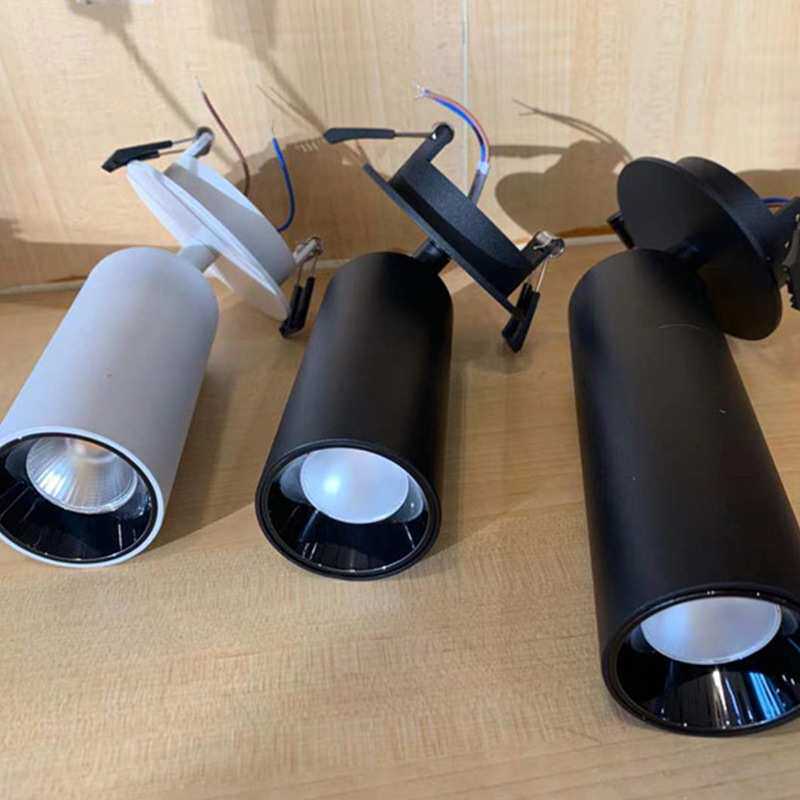 LED轨道灯无主射灯家用吸顶客厅店铺商用聚光LED筒灯线条灯导轨