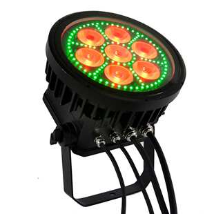 TIPTOP 7颗40瓦RGBL四色防水铸铝帕灯RGB三合一贴片辅光混色双效