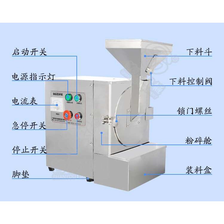 善友油脂物料粉碎研磨机杏仁花生核桃芝麻打粉机磨粉机商用