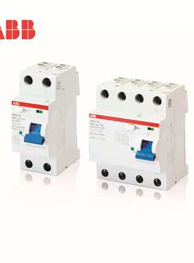 ABB断路器F200系列63A漏电保护开关2P双极意大利F202 A-63/0.03