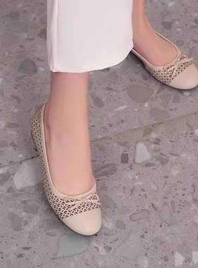 专柜正品Pikolinos派高雁春季牛皮平底镂空休闲女鞋PS220302