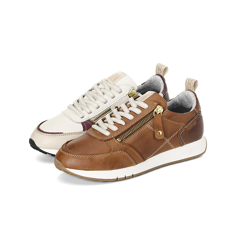 Pikolinos派高雁深口拼色系带