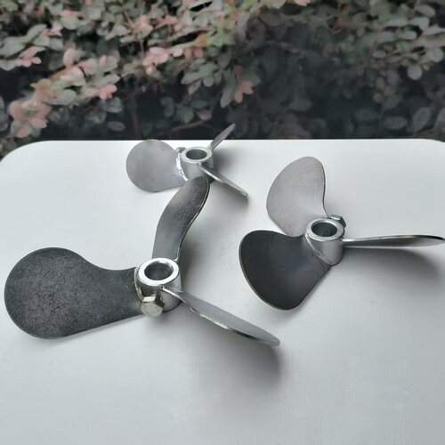 不锈钢304搅拌桨工业搅拌叶316材质 可定制衬塑包塑料搅拌机配件