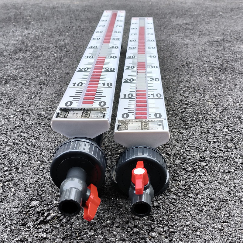 塑料磁翻板液位计侧装式UPVC加厚