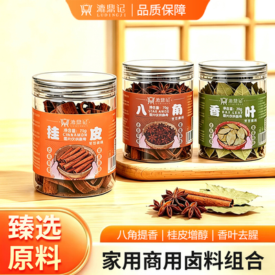 香料组合桂皮香叶八角漉鼎记厨房