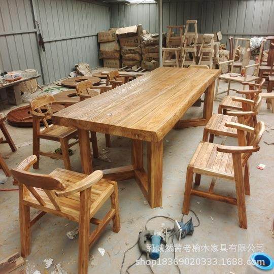 新中式老榆木茶桌实木长方形多人位办公会议桌椅实木泡茶台大板桌,玩具/童车/益智/积木/模型,毛绒/玩偶/公仔/布艺类玩具,淘宝优惠券,粉丝福利购,淘宝优惠卷