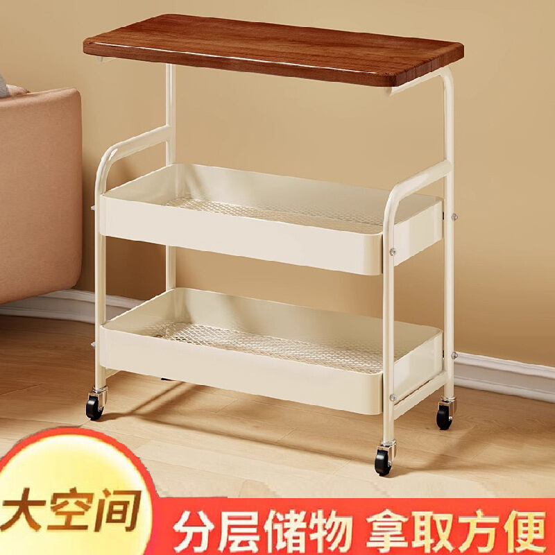 边几沙发可移动带轮茶几客厅边柜小桌子家用卧室床边桌床头置物架