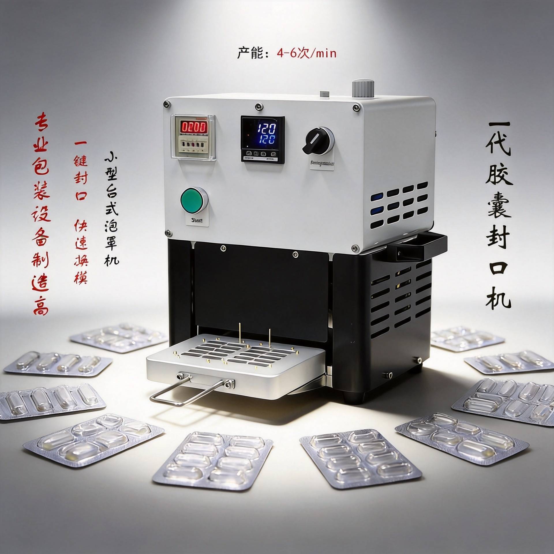 I代胶囊桌面 封口机小型铝塑封口机半自动封口机实验型泡罩包装机