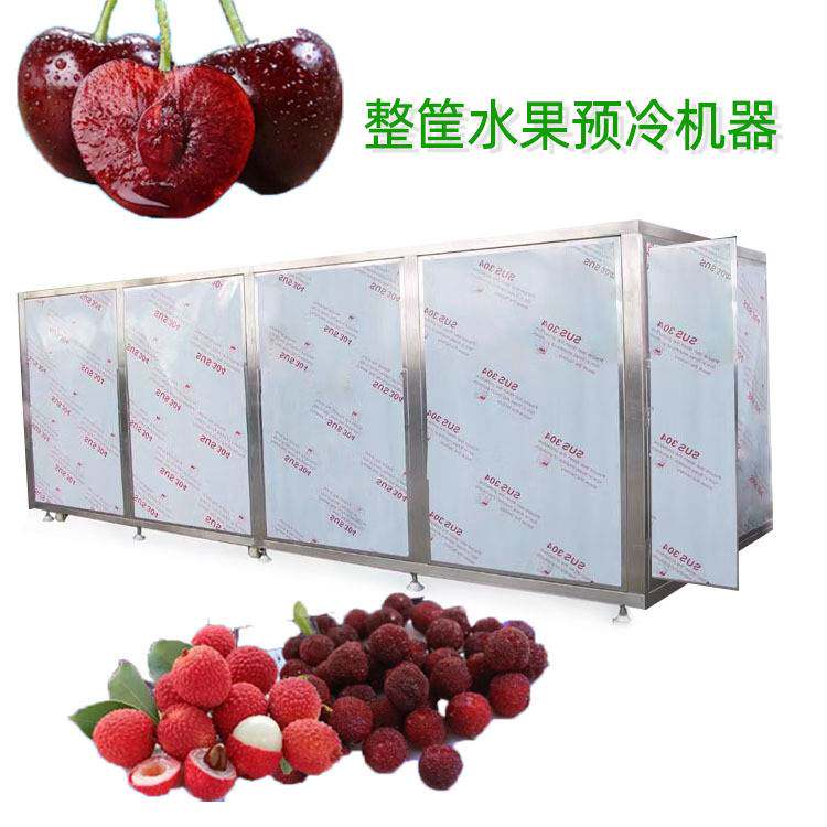 水果预冷机 喷淋式荔枝降温机 整筐水果水循环降温设备30降到8℃