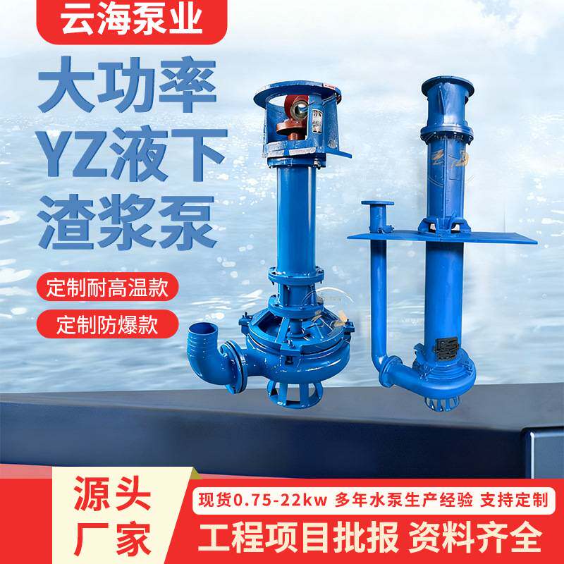定制YZ液下渣浆泵yz抽沙泵污泥泵吸沙泵单双管潜水泵螺杆污泥泵
