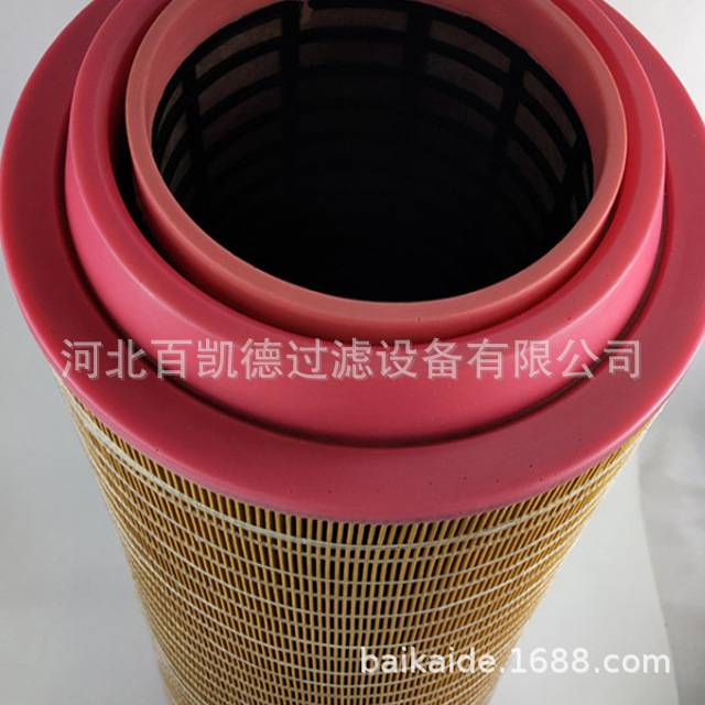 空压机空滤 6211475450-2205176691空气过滤器滤芯红色塑胶全胶纸