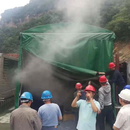 大型推拉伸缩养护棚 移动仓库收缩遮阳棚 建筑工地制梁场保温蓬