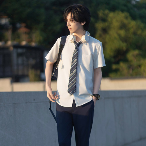 森岛町dk制服衬衫男短袖长袖上衣