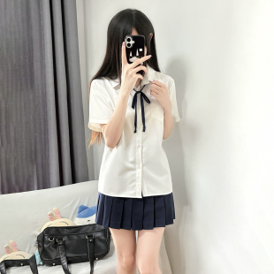 森岛町原创jk制服衬衫长袖短袖基础款内搭日系学院风白衬衣女上衣