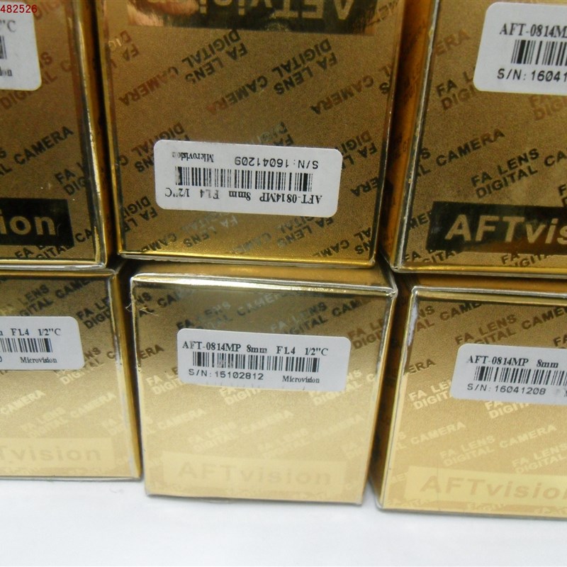 全新AFTVISION原装工业相机镜头AFT-0814MP 8MM F14 1/2 C实物图