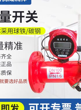 流量开关消防新规专用插入式热导流量开关高位消防水箱DN50 65 80