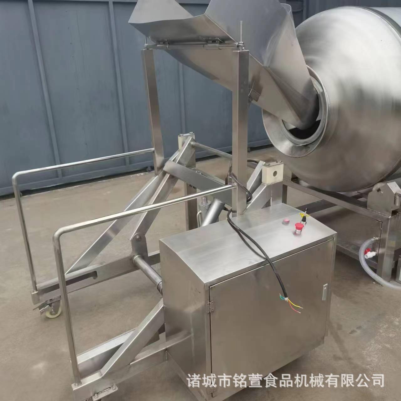 酱牛肉滚揉腌制机肉类加工腌制真空滚揉设备全自动液压滚揉机