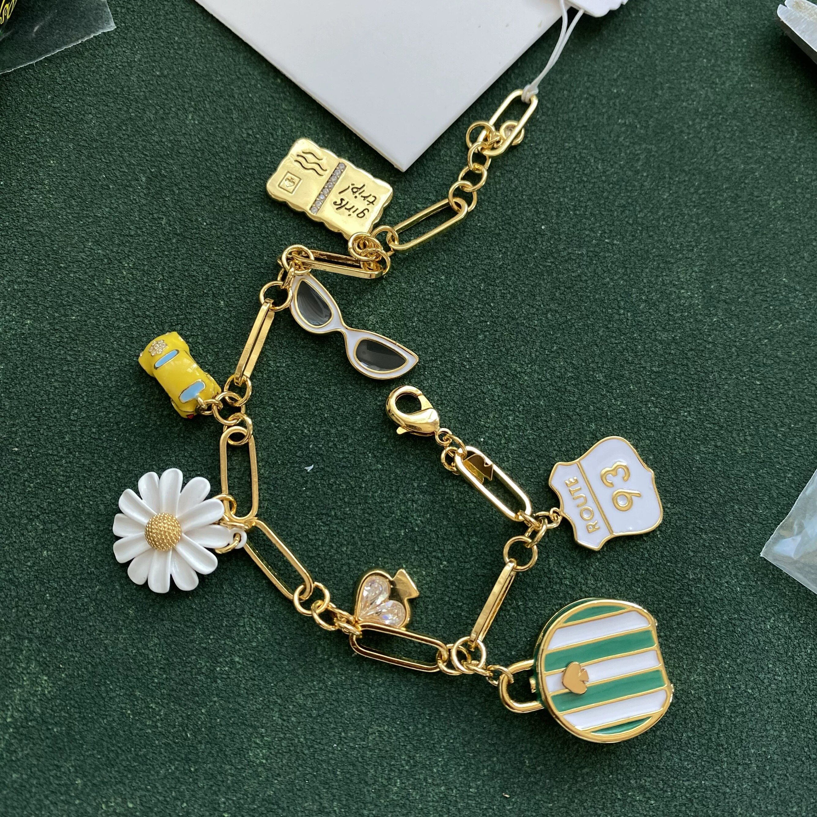 KS小雏菊手链，小雏菊项链，田园度假系列，耳钉小蜜蜂