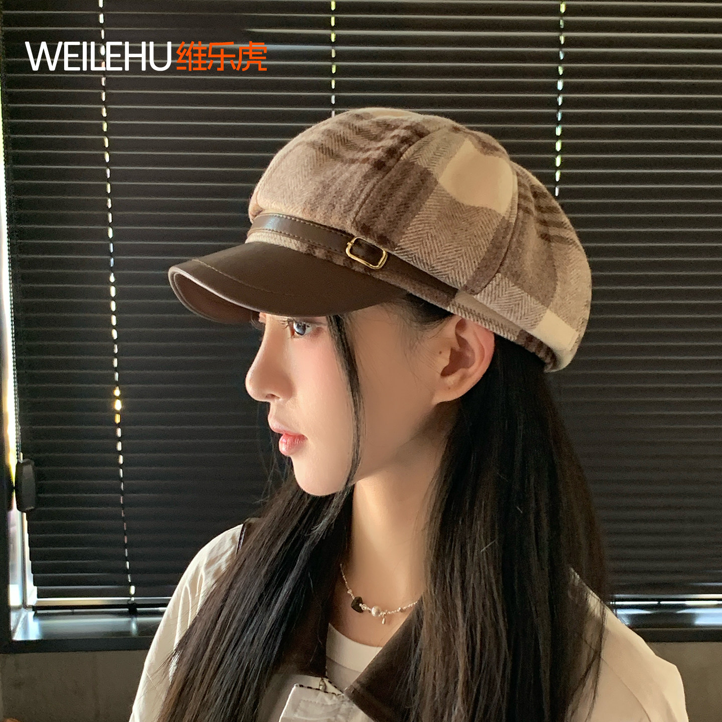 八角帽女2026春夏新款贝雷帽画家帽报童帽子韩系大头围显脸小秋冬
