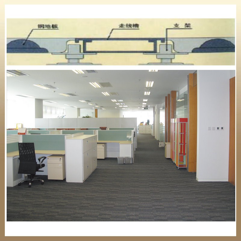 OA网络线槽地板 防火高架架空活动地板 智能化网络机房办公室专用