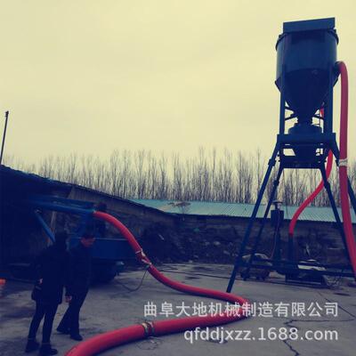 农场远距离气力吸料机扬程高气力输送机石灰粉装罐气力吸料机