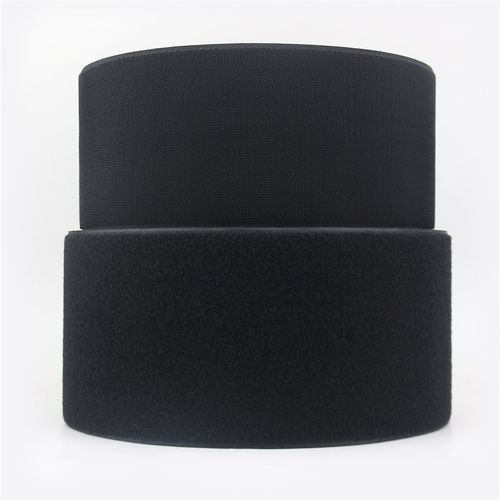 黑白魔术贴10-15cm粘扣带雌雄扣子母扣尼龙搭扣混纺无胶缝纫辅料