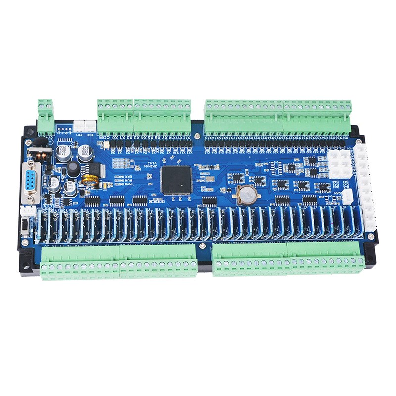 现货供应领控ZK2N-64RMR MT10AD2DA兼容FX2N带温度国产PLC工控板