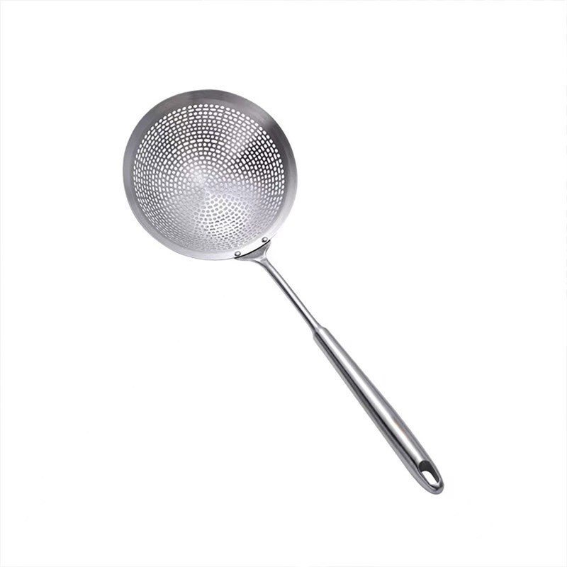 25年新款漏勺加厚不锈钢板304家用笊篱豆浆过滤超细网筛厨房捞勺