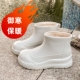 女款 加绒防滑加厚保暖防水雨靴水靴一体绒雨鞋 胶鞋 千牧芙水鞋 时尚