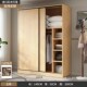 全实木衣柜家用卧室原木色柜子推拉门出租房小户型可可订挂式 新品