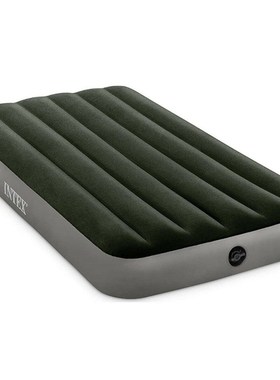 Intex64106 植绒PVC加厚单双人充气床垫加厚家用户外野营充气床垫