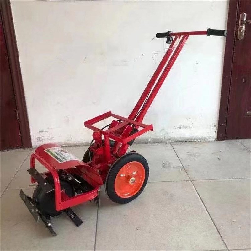 山坡地翻整松土除草机家用小型手推电动除草机多用途耕地机开沟机