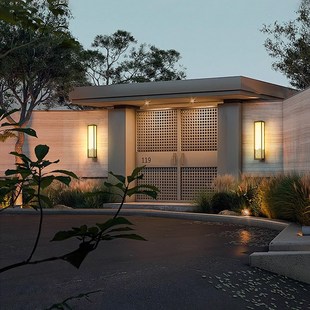 中式庭院壁灯别墅大门口壁灯户外云石壁灯外墙灯装饰门楼柱子壁灯