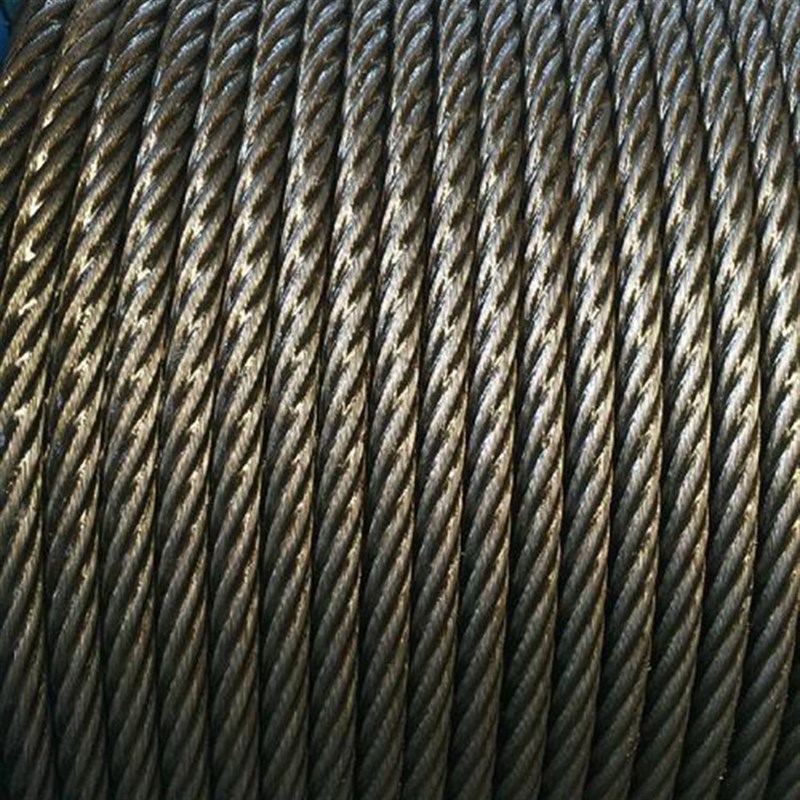 直销8*61+FC光面涂油钢丝绳 加工70-120mm超大直径钢丝绳