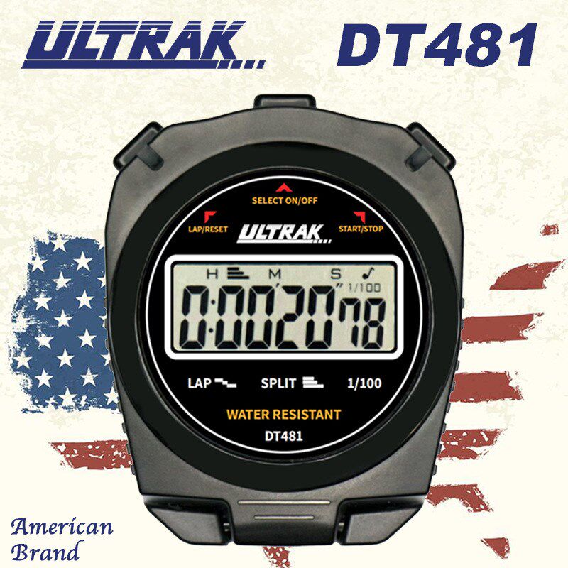 电子秒表DT481定尔志ULTRAK奥赛克简易单排显示计时器田径训练