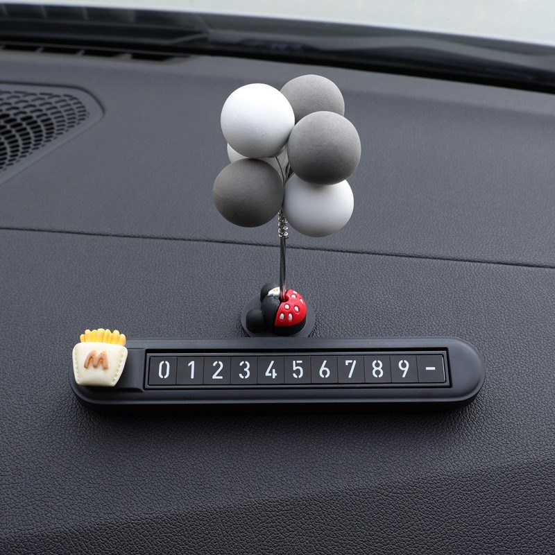 汽车临时停车电话号码牌双号码挪车卡移车夜光隐藏车载临时停靠牌