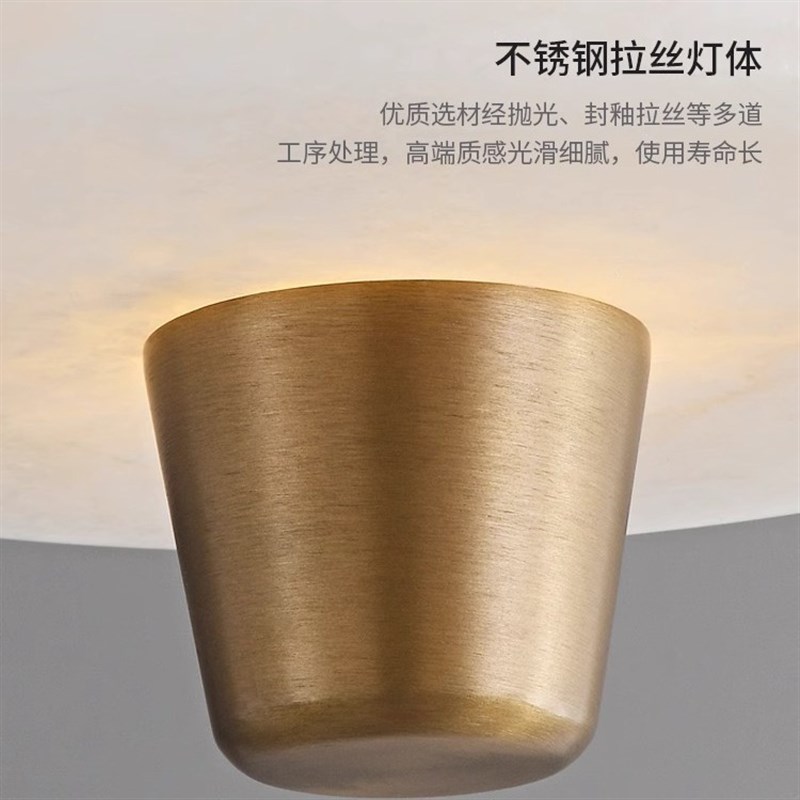 新款设计师西班牙云石吊灯现代轻奢餐厅吧台玄关灯卧室床头小吊灯