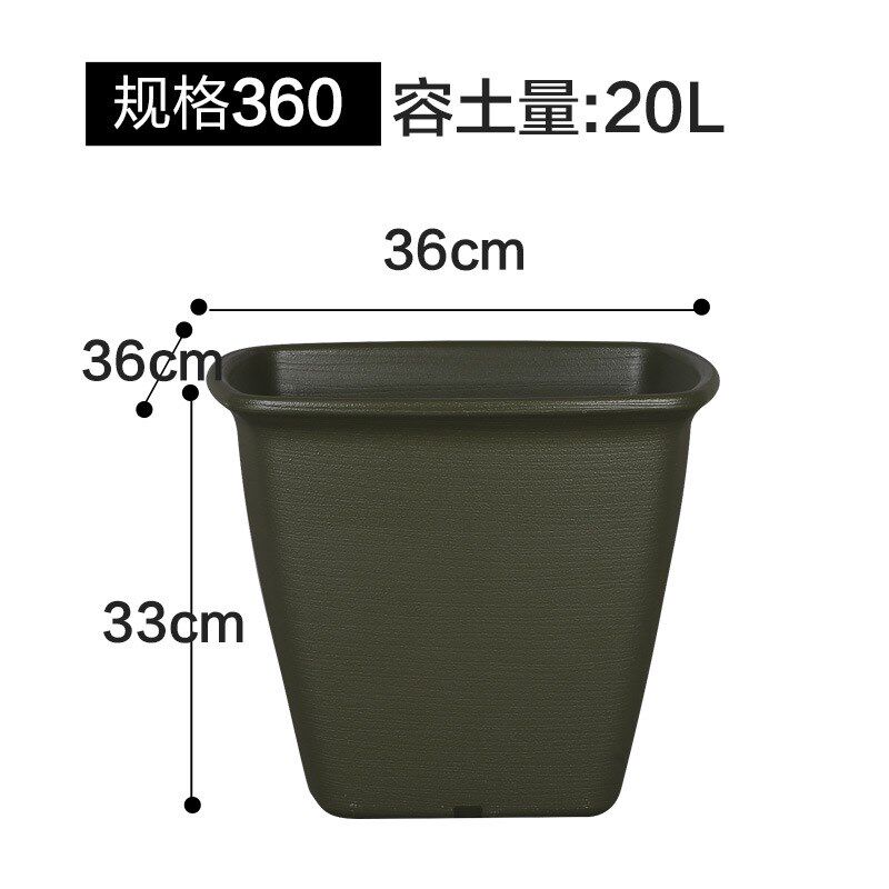 IRIS爱丽思爱丽丝横纹方形长形花盆加厚耐用PP树脂种菜种花进口