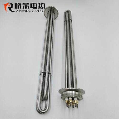 欣荣一寸半六角头发热管DN40水箱加热管法兰电热管不锈钢电加热管