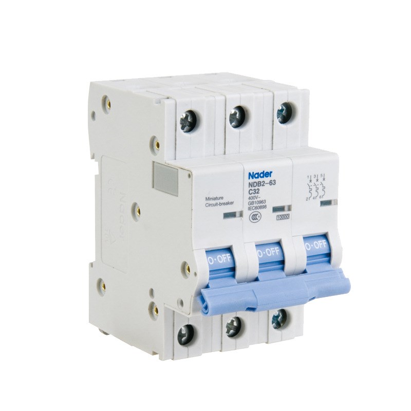 Nader 上海良信电器微型断路器 工业用小型断路器 NDB2T-63B