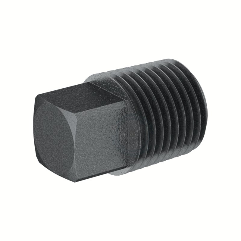NPT Male 耐高压碳钢四角头外丝堵头 118P459