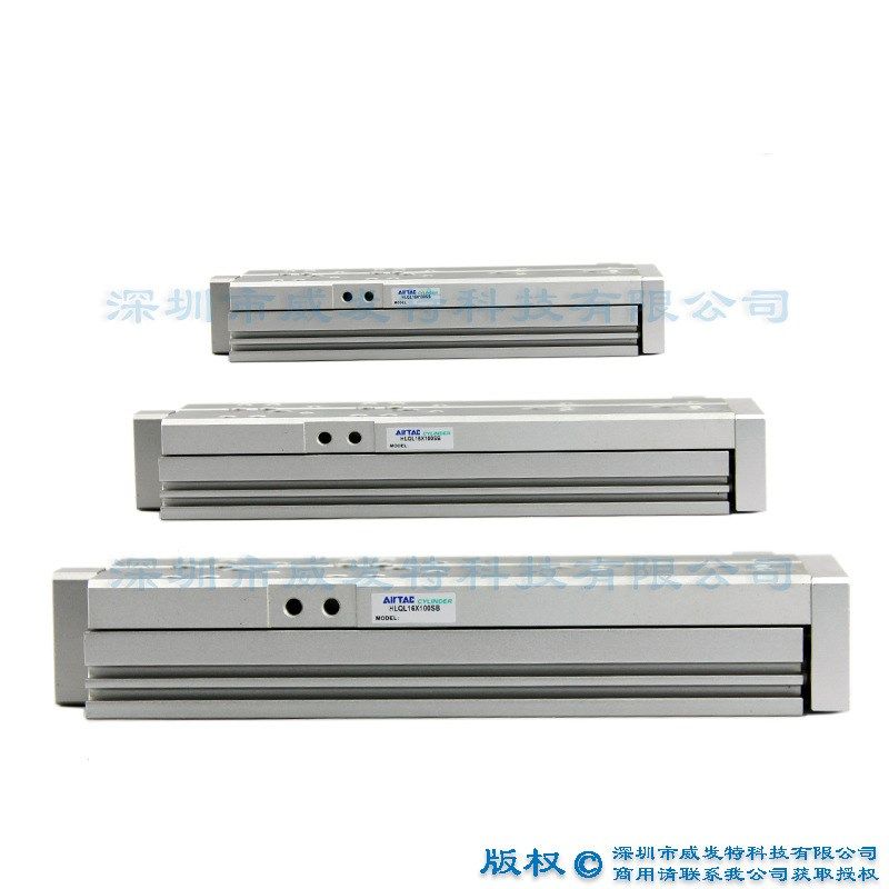亚德客 HLQL16X100-S-A-B HLQL16X125-S-A-B 精密滑台气缸