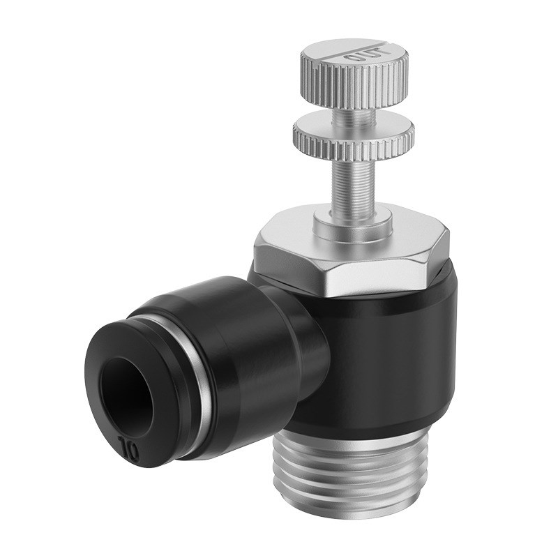 TPM朝日气动调速节流阀SL6-02/8-0203/12-04气管快插气缸排气节流