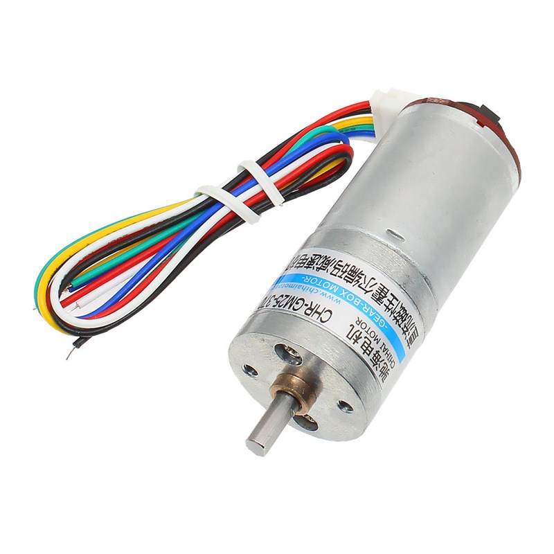 驰海电机厂家直销25GA370直流减速电机带编码器测速大功率大力矩