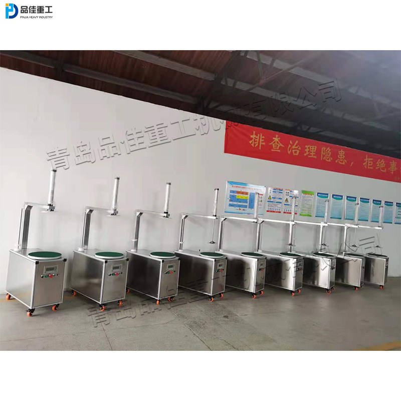 小型带托盘缠绕机 货箱纸箱泡沫箱裹包缠膜机 带压顶纸箱缠绕机