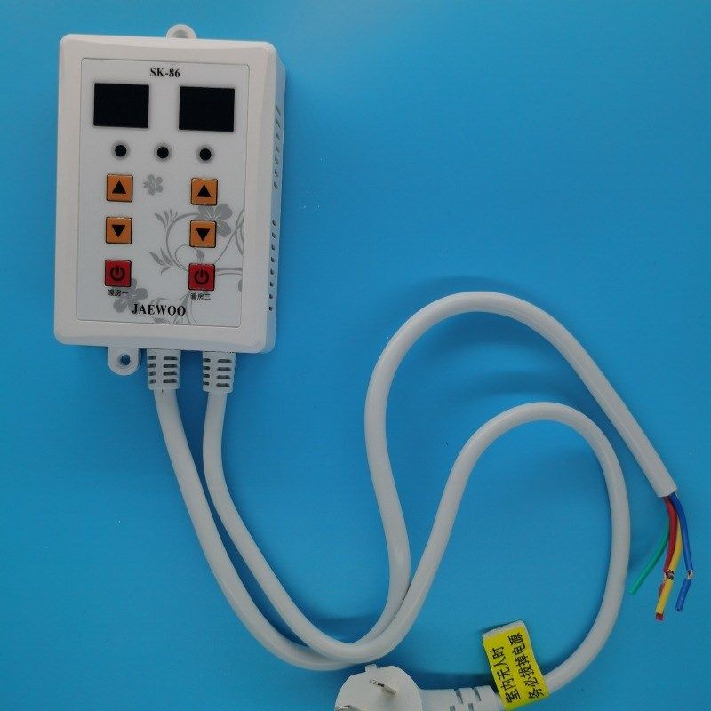 电热板温控器电热膜定时双控开关加热电炕单双控静音定时调温