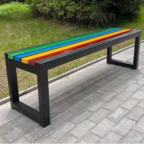 公园椅户外长椅室外休息长凳庭院休闲排椅防腐实木塑木铁艺靠背椅