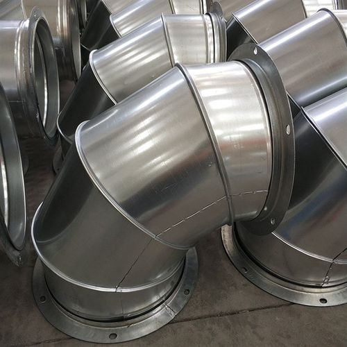 304不锈钢螺旋风管三通 4590通风管道弯头工业厂房排气管