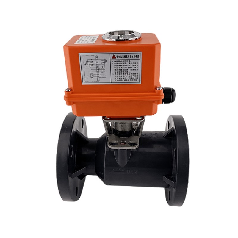 树通电动塑料球阀塑料UPVC球阀电动调节阀水力控制调节阀工厂直供