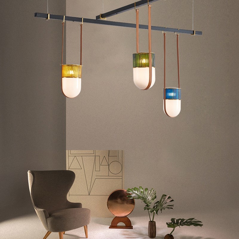 跨境非标酒店工程灯设计师样板间简约铁艺吊灯客厅餐厅吸顶灯